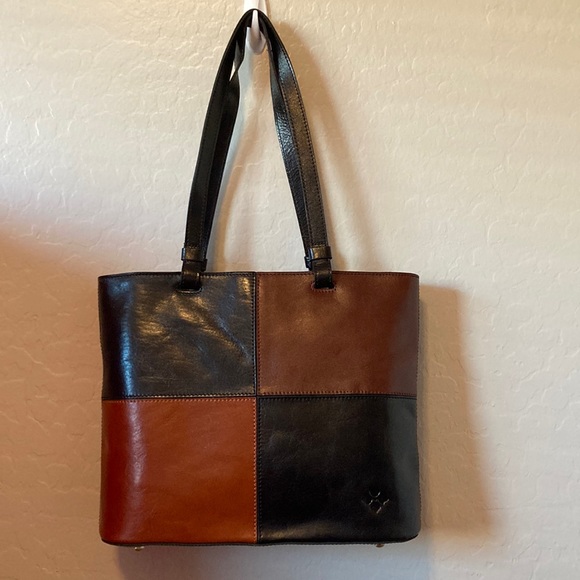 PATRICIA NASH Braden Danville Colorblock Leather Tote Bag - Picture 4 of 13
